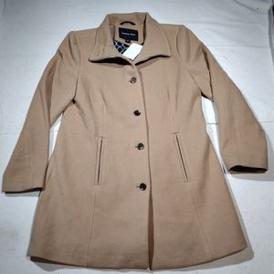 LANDS' END | Women's Button Down Cocoon Car Coat NWOT